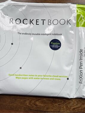 rocketbook smart reusable notebook With Pen. Pink. NIB